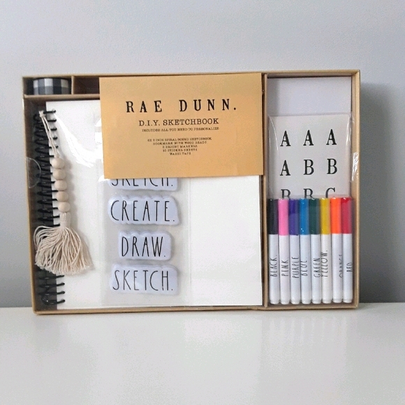 NWT Rae Dunn DIY sketchbook kit